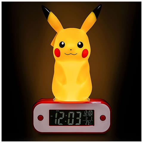 Sveglia Digitale Modello Pikachu Con Funzione Di Allarme Programmabile, Giallo - Foto 4