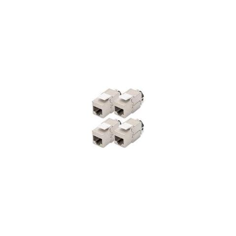 Cat 6a Keystone Jack Shielded 4 Pcs. Tool Free Connection (dn-93617-4) - Foto 1