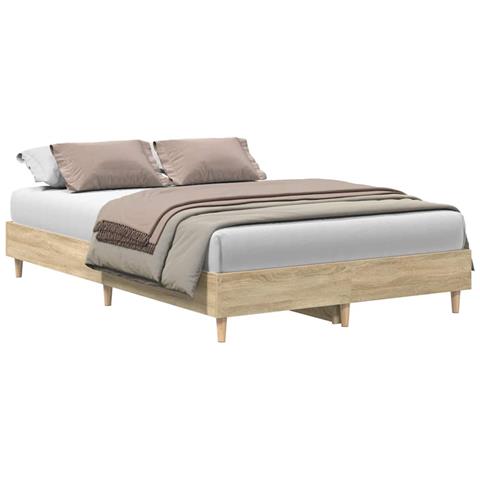 Giroletto Senza Materasso Rovere Sonoma 140x190cm In Truciolato - Foto 2