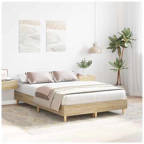 Giroletto Senza Materasso Rovere Sonoma 140x190cm In Truciolato - Foto 3