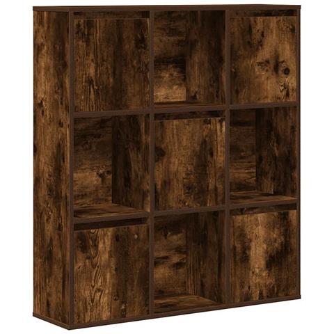 Libreria Rovere Fumo 89x24x101,5 Cm In Legno Multistrato - Foto 2