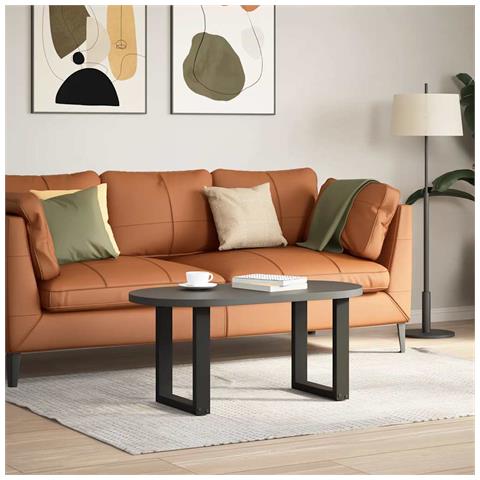 Gambe Tavolino Caffè A U 2 Pz Nero 38x(42-43)cm Acciaio - Foto 2