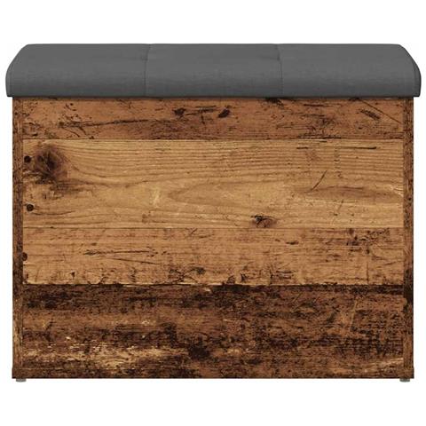 Panca Portaoggetti Legno Antico 62x42x45 Cm Legno Multistrato - Foto 3