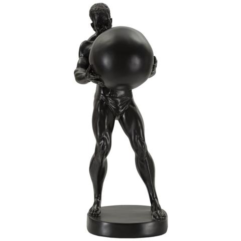 Scultura Mf371 - Nero - Poliresina - 18,5x20,5x43,5 Cm - Foto 1