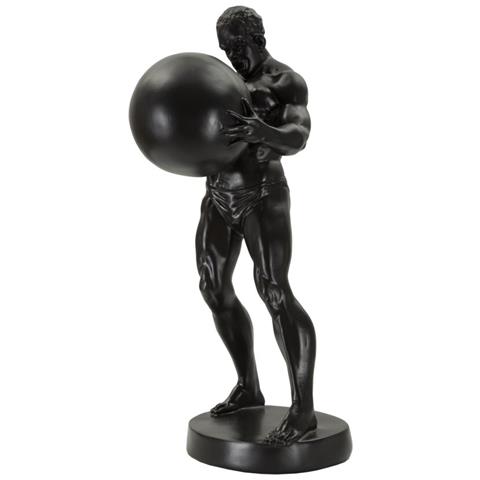 Scultura Mf371 - Nero - Poliresina - 18,5x20,5x43,5 Cm - Foto 2