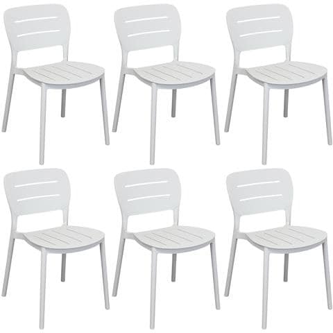 Hazel - Set 6 Sedie In Polipropilene Impilabili - Foto 1