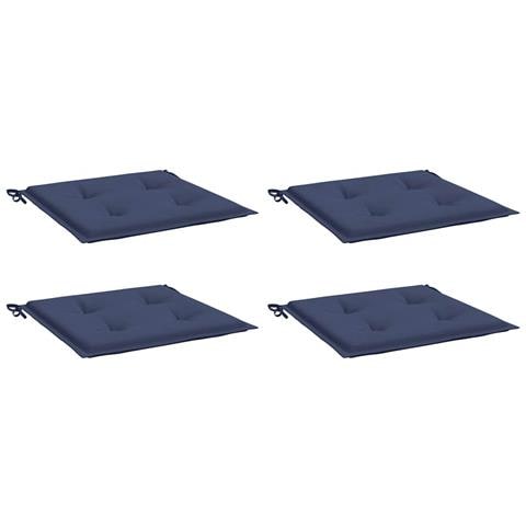 Cuscini Per Pallet 4 Pz Blu Marino 50x50x4 Cm In Tessuto Oxford - Foto 2