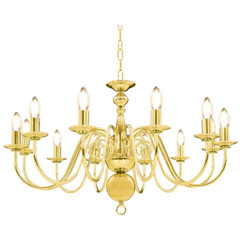 Lusso Casadino - Lampadario Dorato Per 12 Lampadine E14 - Foto 2