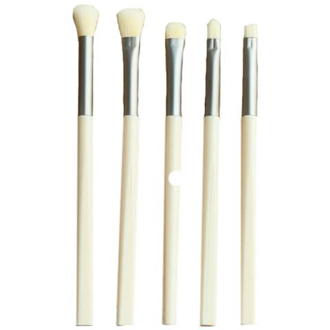 Set Essenziale Di 5 Pennelli Da Trucco Con Pochette Da Viaggio Lightgreen - Foto 2
