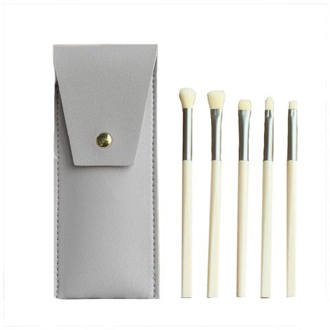 Set Essenziale Di 5 Pennelli Da Trucco Con Pochette Da Viaggio Lightgreen - Foto 6