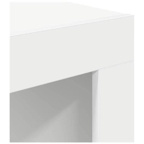 Tavolino Da Salotto Bianco 50x50x35 Cm In Truciolato - Foto 8