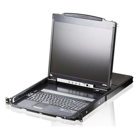 CL5800N console a rack 48,3 cm (19") 1280 x 1024 Pixel Metallo Nero 1U - Foto 1