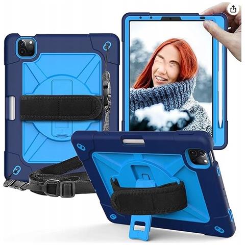 Custodia Per Air 5/air 4/pro 11” Con Supporto E Tracolla Blu Navy - Foto 1