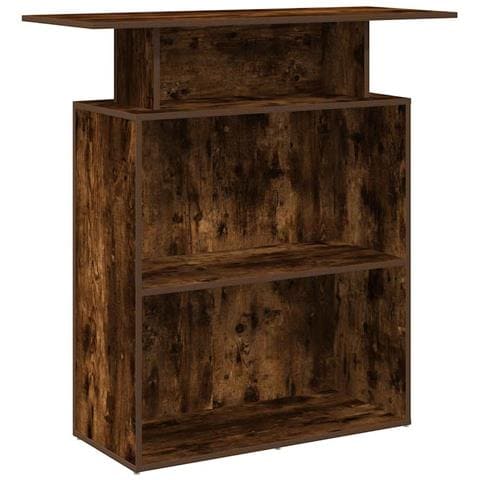 Banco Reception Rovere Fumo 100x40x104 cm in Legno Multistrato - Foto 1