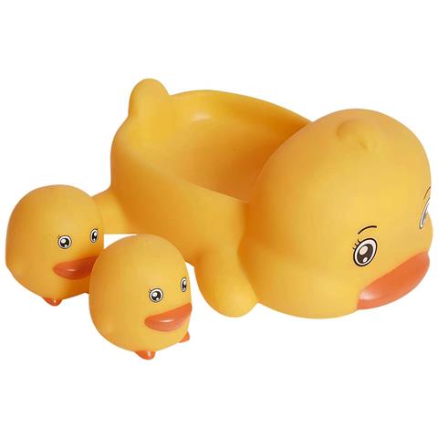 Confezione Di Giocattoli Da Bagno Da 3 Pezzi Anatre Galleggianti, Giallo - Foto 1