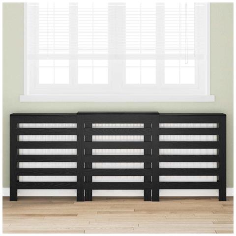 Copertura per radiatori Rovere Nero 205 x 21.5 x 83.5 cm - Foto 2