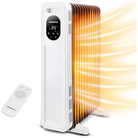Radiatore Ad Olio 2500w 13 Elementi Modalita Eco Display E Telecomando - Foto 1