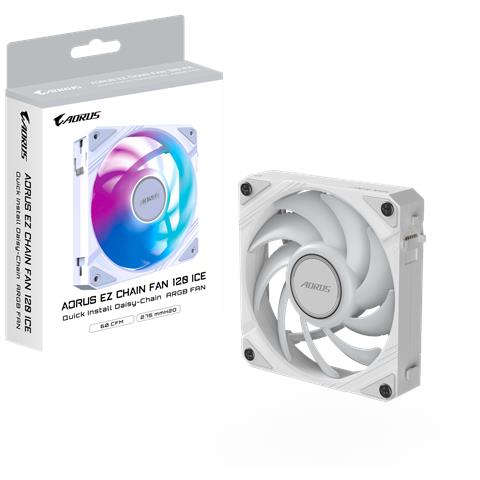 AORUS EZ CHAIN FAN 120 ICE Scheda madre Ventilatore 12 cm Bianco 1 pz - Foto 7