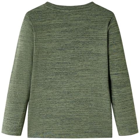 Maglietta per Bambini Maniche Lunghe Cachi Mélange 104 - Foto 2