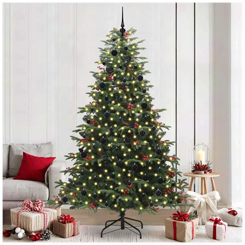 Albero di Natale artificiale con 300 LED Verde 240 cm - Foto 2