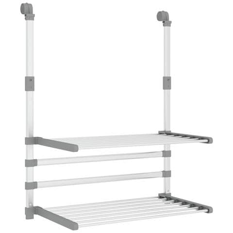 Stendino per Balcone 54x25x42 cm in Alluminio - Foto 1