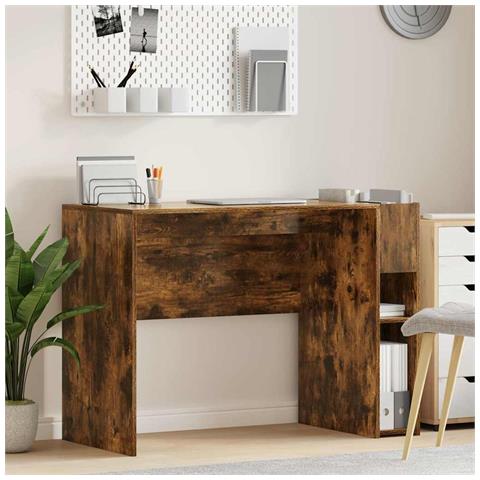 Scrivania Rovere fumé 109 x 50 x 78 cm Legno multistrato - Foto 2