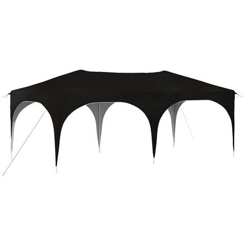 Tenda per feste a pop-up 575 x 288 x 245 cm Nero Tessuto Oxford - Foto 1