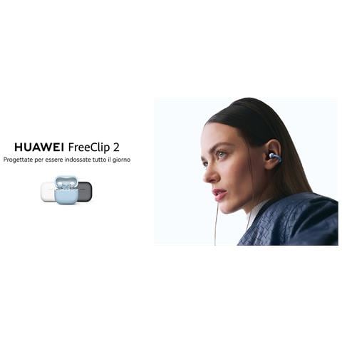 FreeClip 2 Blue, cuffie open-ear con design innovativo e in colorazione blu. Compatibili con iOS, Android e Windows. Fino a 38 ore di autonomia. - Foto 2