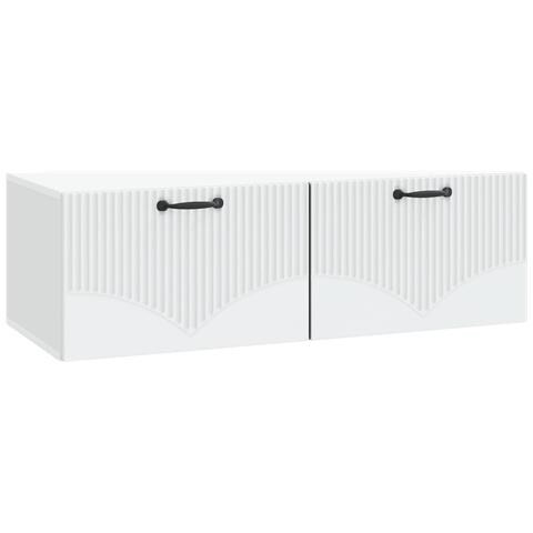Mobile Porta TV da Muro Bianco 98 x 41 x 30 cm - Foto 1