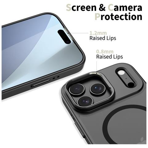 Custodia Per Iphone 17 Pro Nera Opaca Magsafe - Foto 1