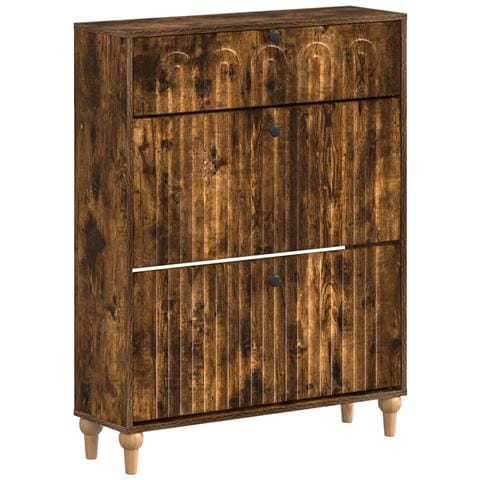 Mobile per scarpe ALKMAAR 78 x 24 x 103 cm Legno ingegnerizzato - Foto 1