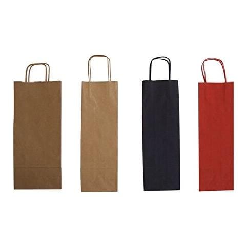 conf. 25 Shopper Wine Paper 15x8x39.5 cm blu SDF12-561 - Foto 2