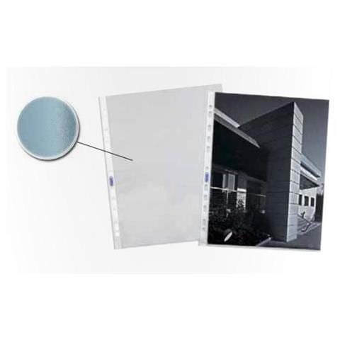 Busta con Foratura Trasparente Polipropilene 22 x 30 cm 100460043 - Foto 1