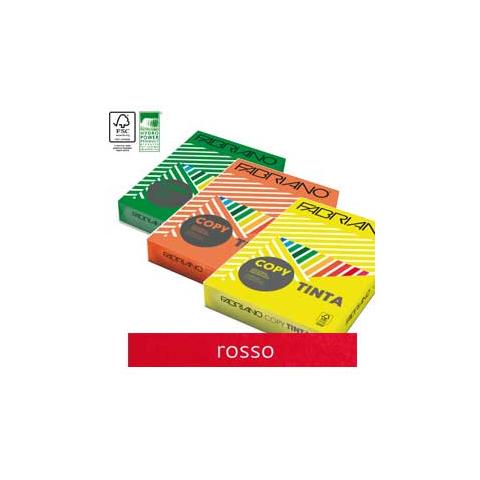 carta copy tinta a3 160gr 125fg col. forti rosso fabriano - Foto 1