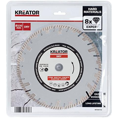 Expert Disco Diamantato A Secco Ø 230 x 22,2 x 2,6 mm Calcestruzzo Pietra Marmo - Foto 1