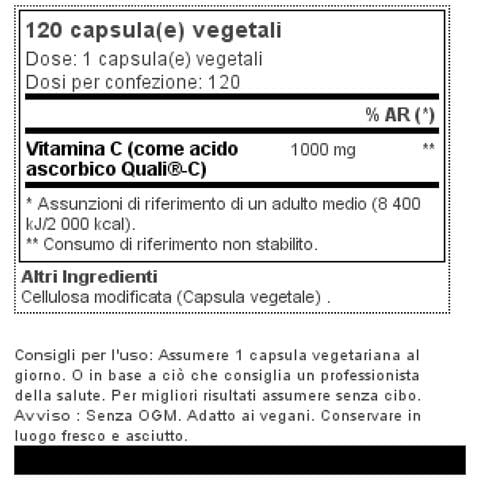 Vitamin C With Quali-c 1000 Mg 120 Vcaps - - Foto 2