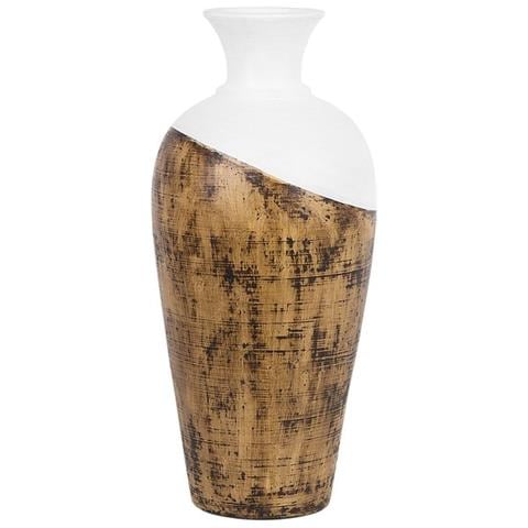 Vaso Da Fiori Bianco E Marrone Bona - Foto 4