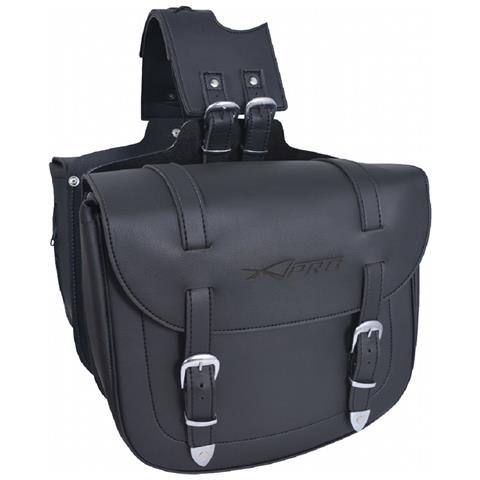 Bisacce Moto Coppia Borse Custom Universali Sotto Sella Nero - Foto 1