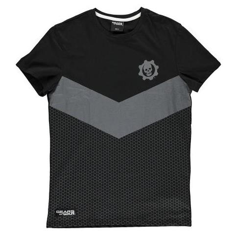 Tonal Colour Block T-shirt, Male, Medium, Black [ ts777247gow-m] - Foto 1