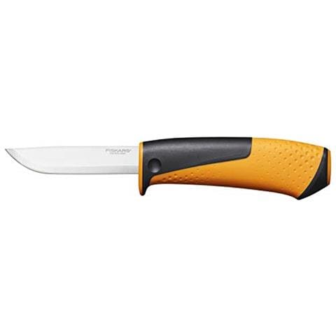 Coltello Universale, Includono Fodero Con Affilalama, Lunghezza Totale: 21,5 Cm, Nero / Arancione, 1023618 - Foto 1