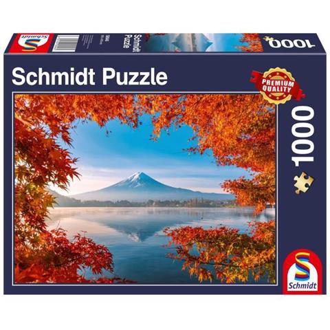 Puzzle Paesaggio Autunnale Al Fuji, 1000 Pezzi - Foto 1