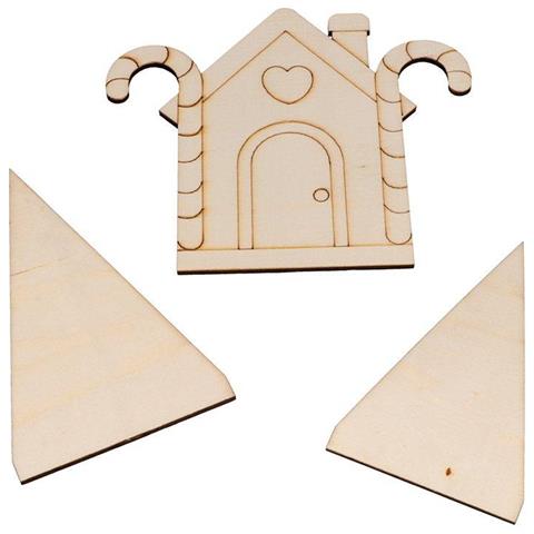 Topo Domestico In Legno + Personaggi 28x12cm - Foto 1