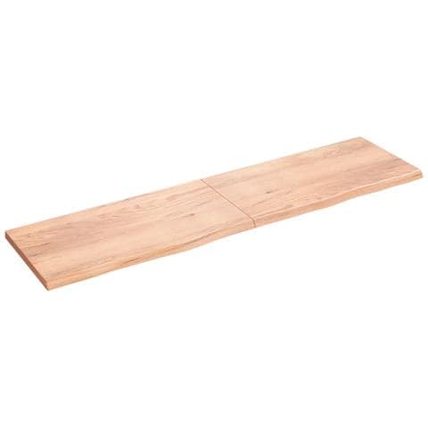Ripiano Muro Marrone 200x50x (2-4) cm Massello Rovere Trattato - Foto 1