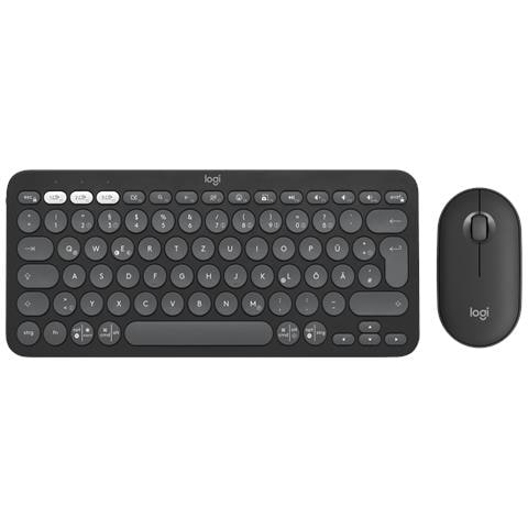 Tastiera e Mouse Wireless 920-012203  (Layout Tedesco) Colore Grafite - Foto 1