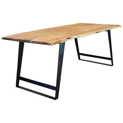 Eclisse - Tavolo Con Piano In Legno Massicco - Foto 1