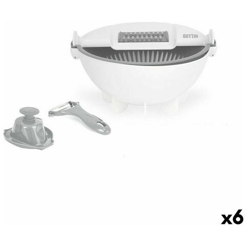 Tritatutto Manuale Per Verdure Quttin 9/1 Bianco 22 X 15 X 11 Cm - Foto 1