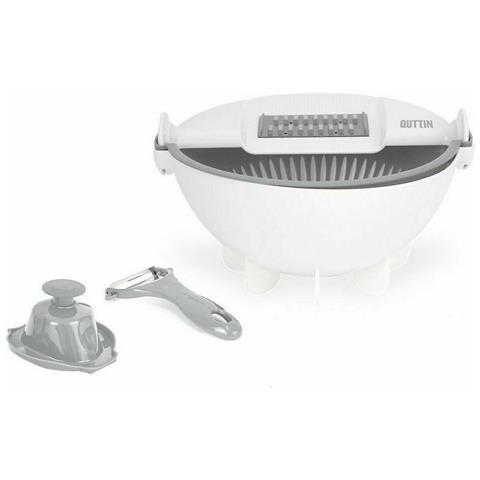 Tritatutto Manuale Per Verdure Quttin 9/1 Bianco 22 X 15 X 11 Cm - Foto 3