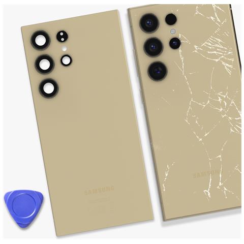 Vetro Posteriore Originale Galaxy S24 Ultra, Beige - Foto 2