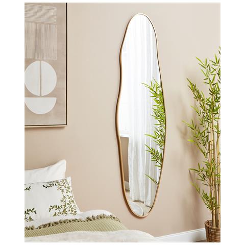 Specchio Salins 47 Cm 160 Cm Metallo Oro - Foto 1