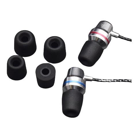 Gommini Di Ricambio In Memory Foam Per Auricolari Medi Da 4,7-5,5 Mm, 3 Paia Black - Foto 1